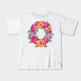 I Love Cacti and Succulents Wreath Kids T-Shirt